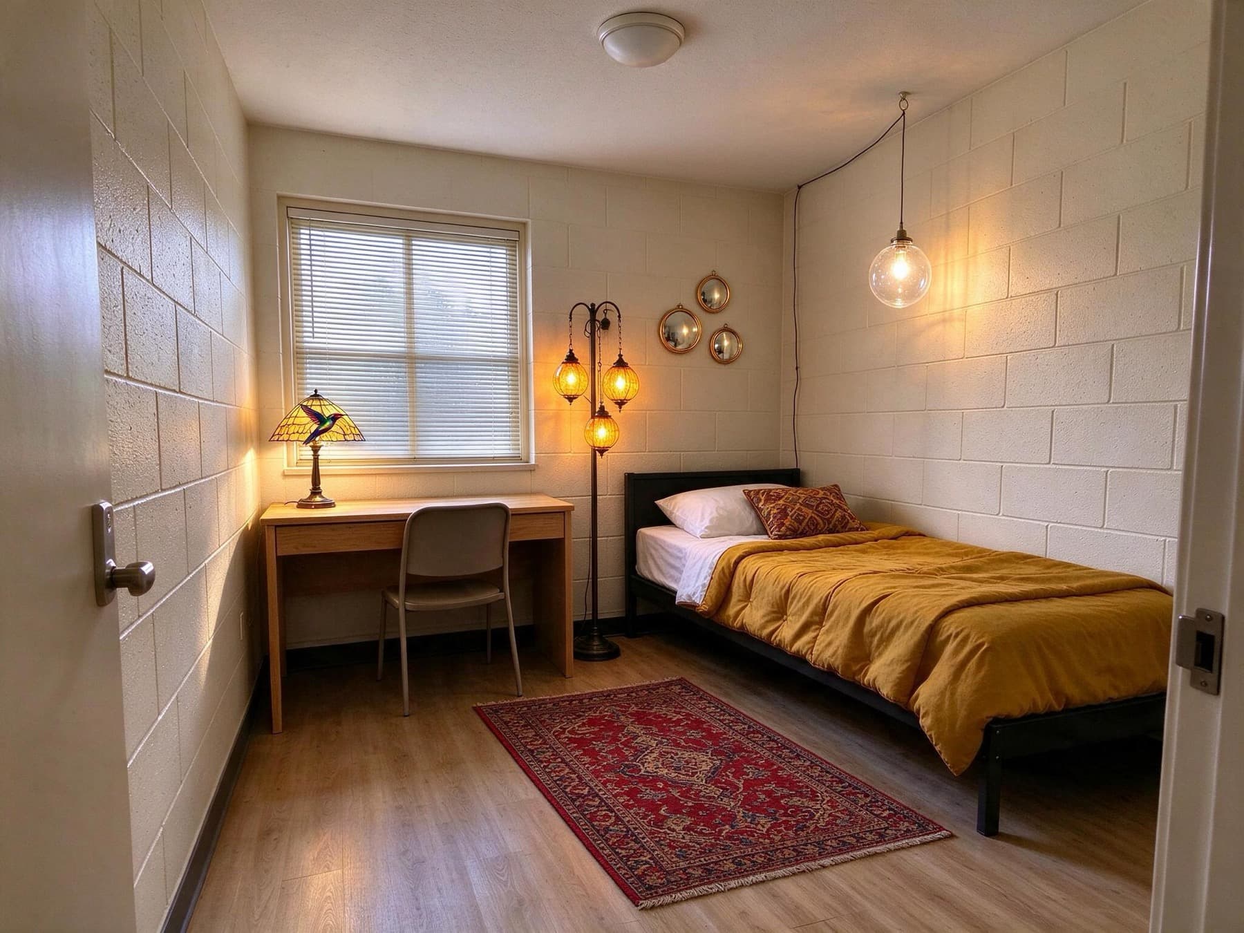 70s Retro Bedroom, styled with real products