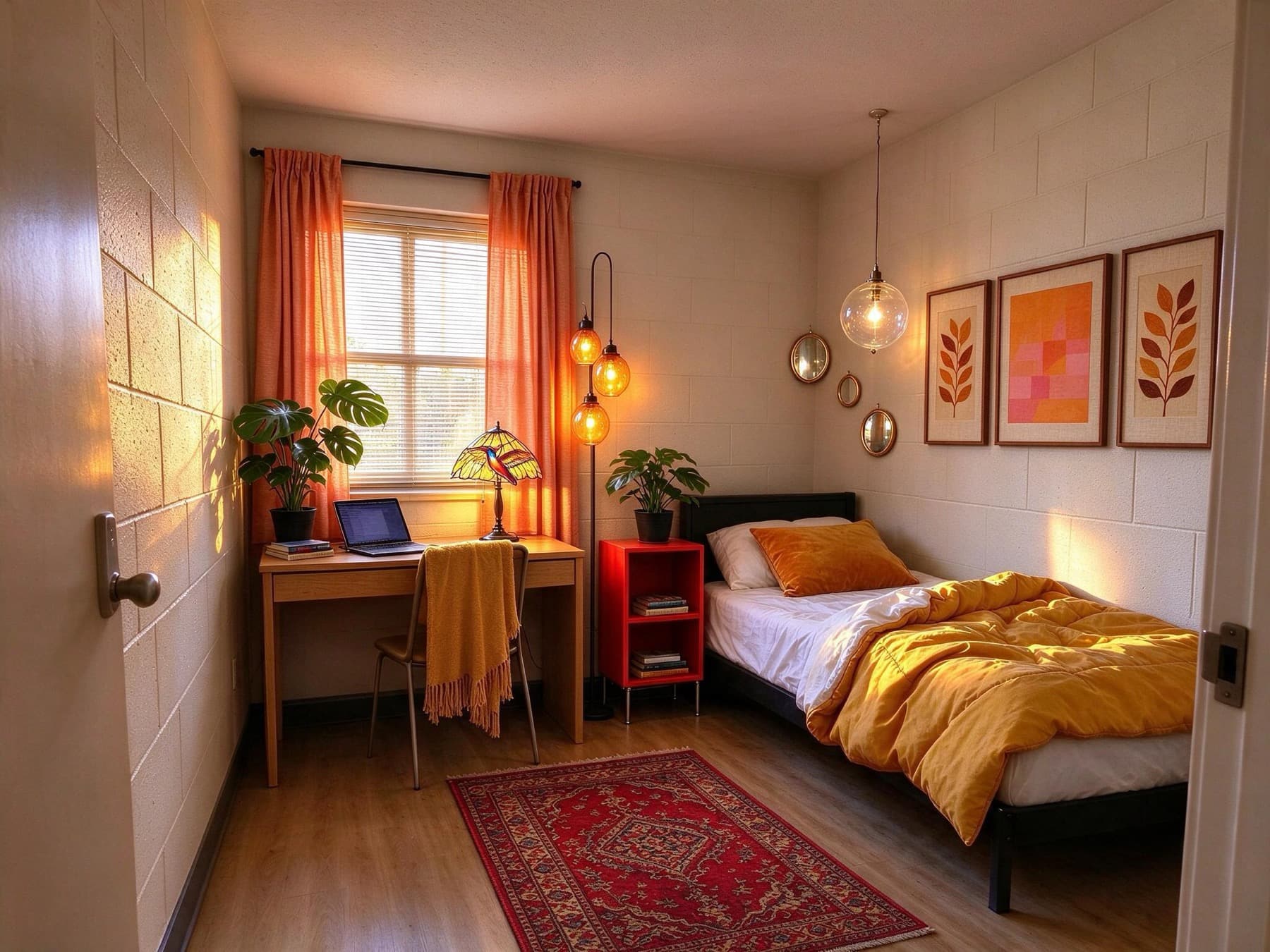 Retro Glow Dorm, styled with real products